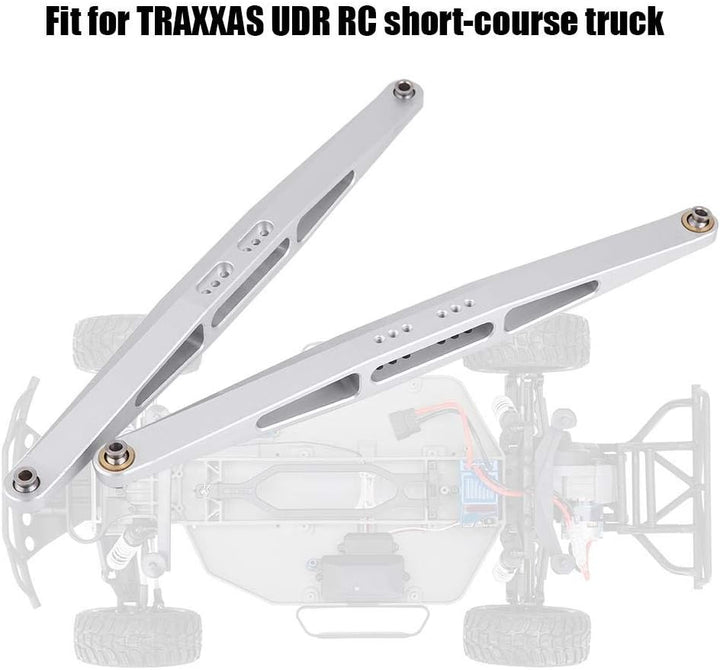 Dilwe 2Pcs Aluminiumlegierung hintere gerade Arme für TRAXXAS UDR Fernbedienung Kurzkurs LKW Modell