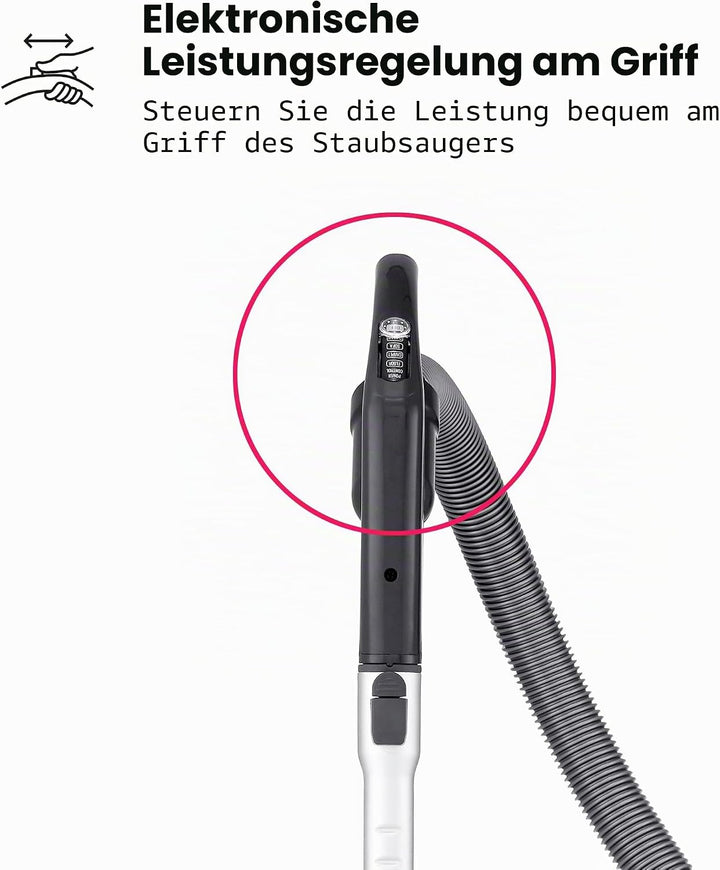 LG VK8506NHAG Beutelloser Staubsauger, 650 W, Kompressor-System, Turbo-Zyklon-System, Teleskop-Staub