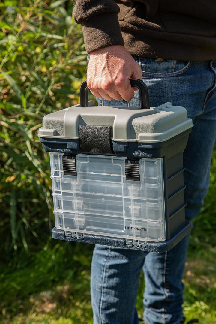Ultimate Compact Storage Box inkl. 4 Tackleboxen - Angelkoffer