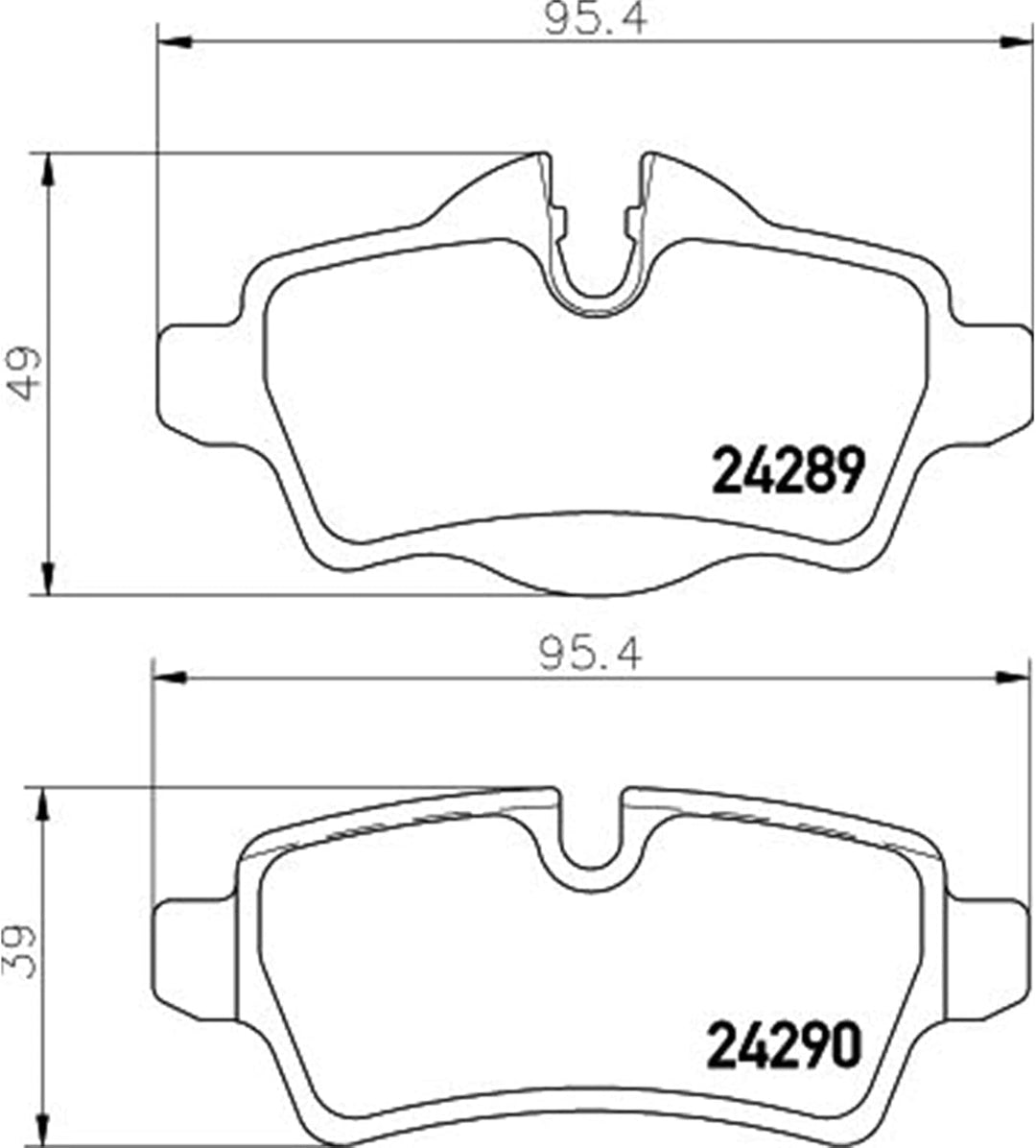 HELLA PAGID 8DB 355 013-661 Bremsbelagsatz - T1738 - Dicke/Stärke: 17mm - Bremssystem: Lucas - für V