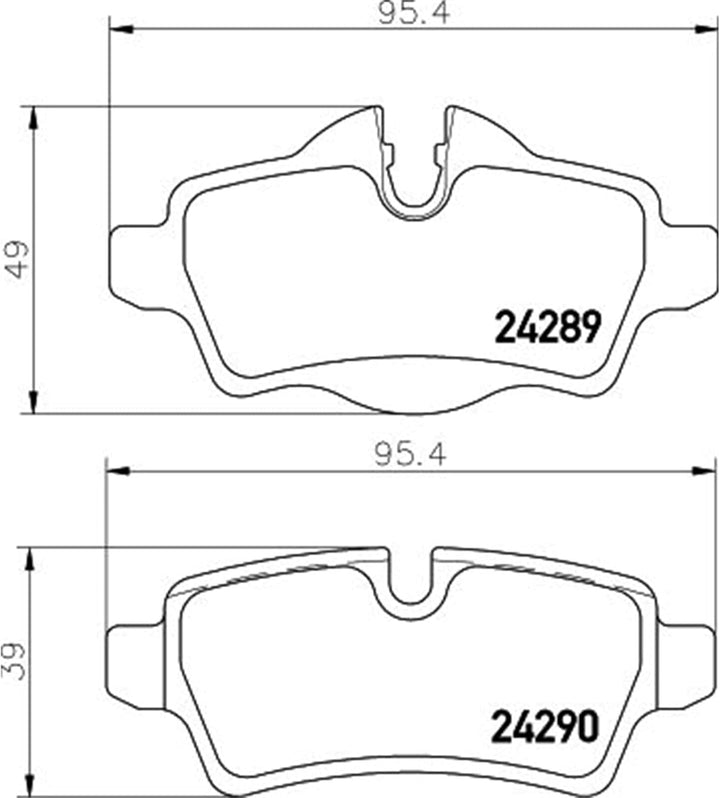 HELLA PAGID 8DB 355 013-661 Bremsbelagsatz - T1738 - Dicke/Stärke: 17mm - Bremssystem: Lucas - für V