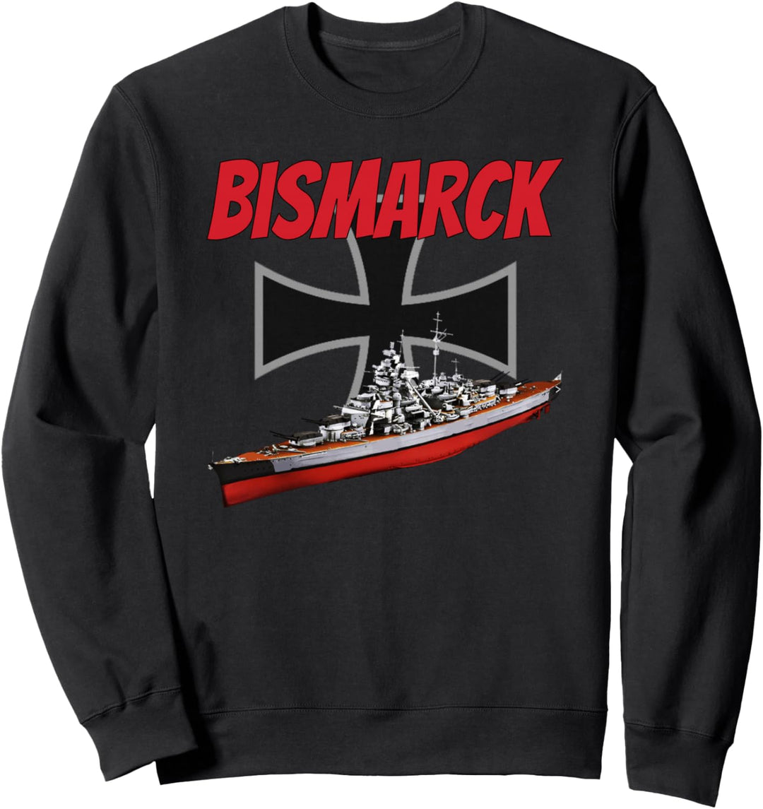 Weltkrieg 2 deutsche Bismarck Schiff WW2 Schlachtschiff Sweatshirt