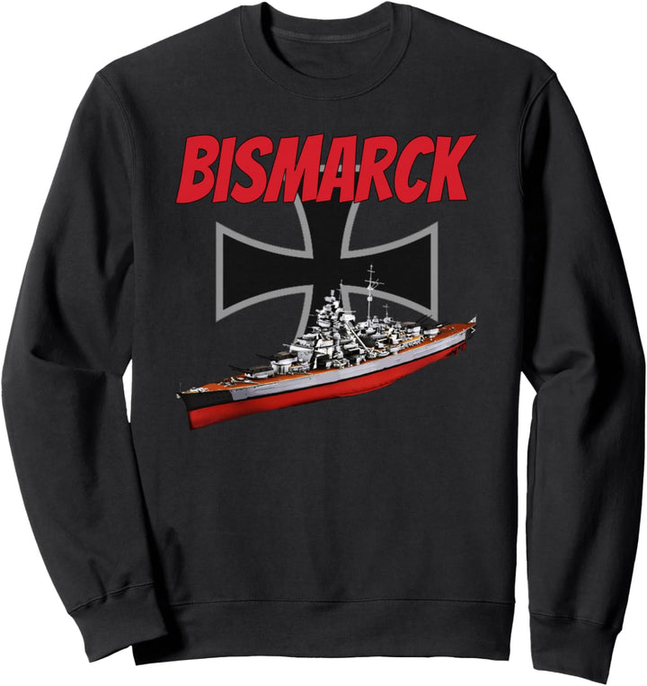 Weltkrieg 2 deutsche Bismarck Schiff WW2 Schlachtschiff Sweatshirt