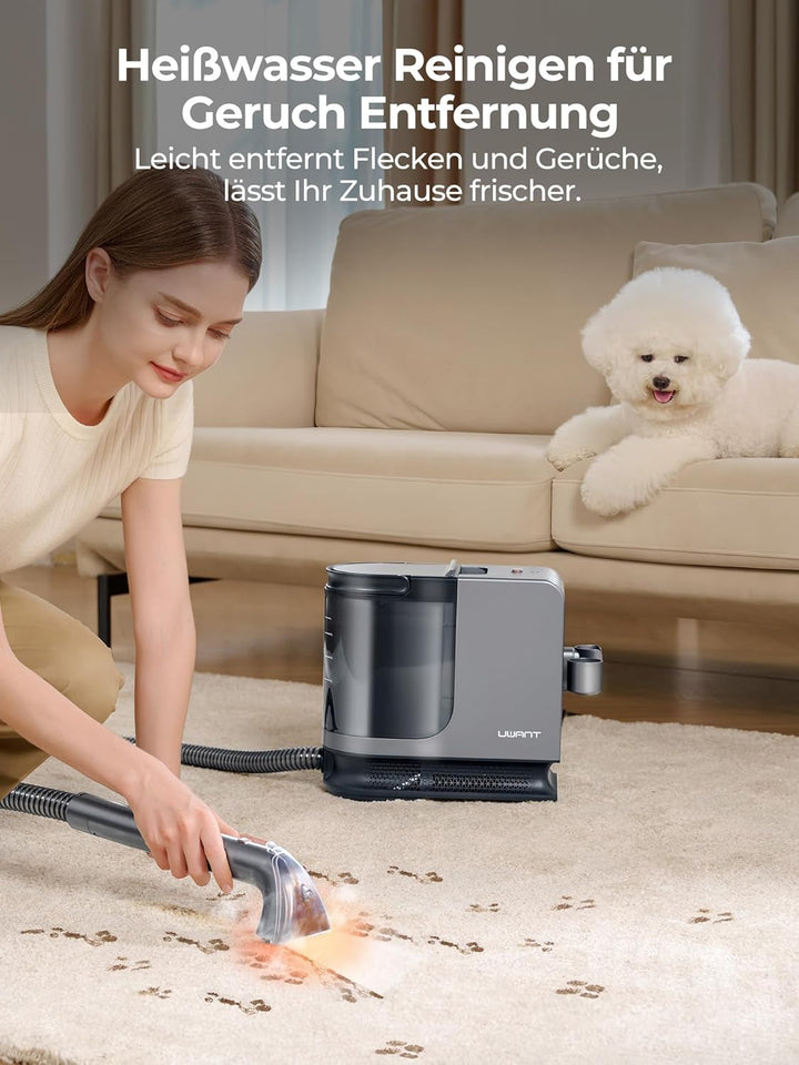 uwant polsterreiniger gerät Dampf- &amp; Heiztechnik 18000Pa starke Saugkraft geeignet für Teppich, Sofa
