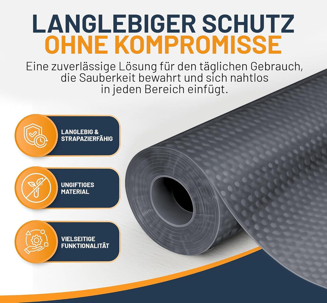 Schubladenmatte von Linda's Essentials (30 x 500 cm) - Antirutschmatte Schubladen Schrankfolie Schra