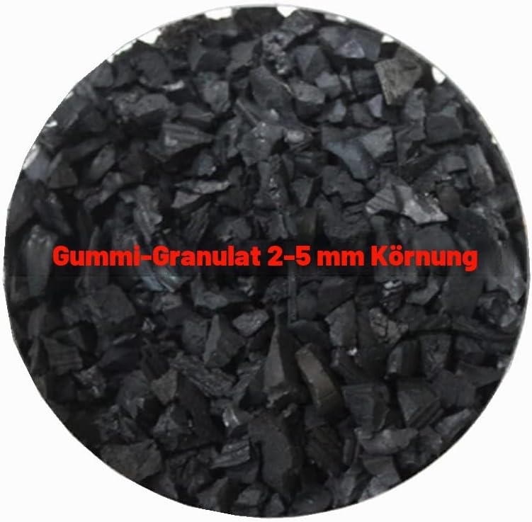 lisaro Gummigranulat von Bester Qualität | 20kg Schwarz – Füllmaterial Made IN Italien Oder Germany