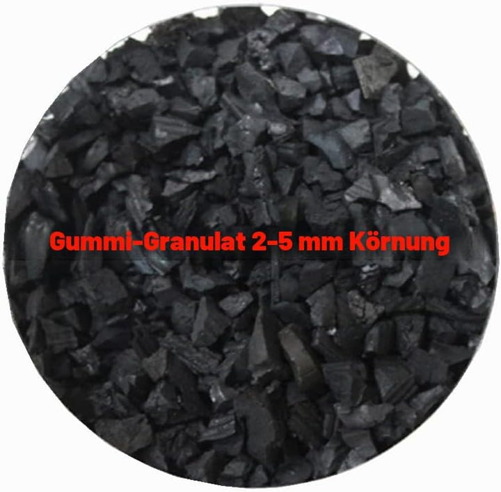 lisaro Gummigranulat von Bester Qualität | 20kg Schwarz – Füllmaterial Made IN Italien Oder Germany