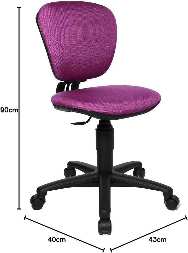 Topstar High Kid Kinderdrehstuhl, Polypropylen, violett, 40 x 43 x 90 cm Violett Single, Violett Sin