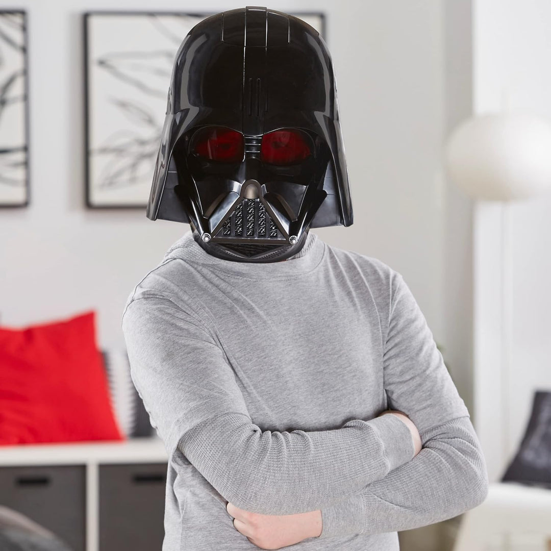 Star Wars Darth Vader Elektronische Maske mit Stimmverzerrer, Spielzeug für Kids ab 5 für Rollenspie