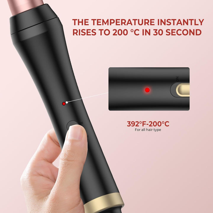 UKLISS Lockenstab [kegelförmig 13-25mm], Reise Hair Curler für Kurze und Mittellanges Haar, mit Hitz