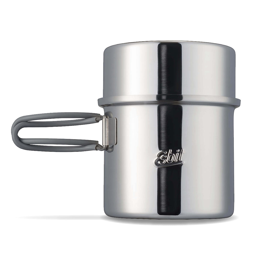 Esbit Outdoor und Camping Topf, 1000 ml, zweiter Topf inkl, 475 ml, hochwertiger Edelstahl, hartanod