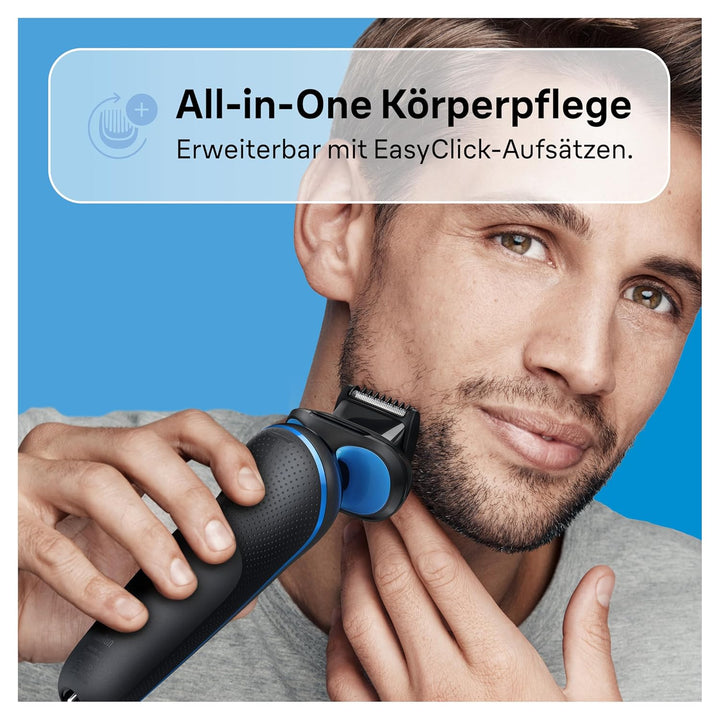 Braun Series 5 Elektrorasierer, EasyClean Rasierer Herren, Wet & Dry, Geschenk Mann, Made in Germany