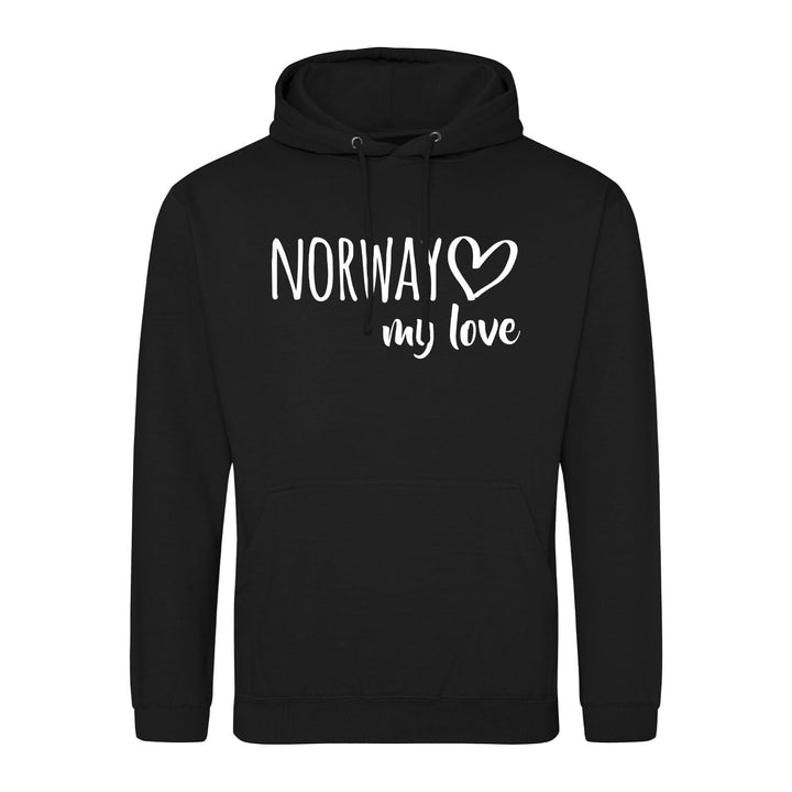 Huuraa Unisex Hoodie Norway My Love Pullover Vegan Grösse S-3XL für alle Fans von Norwegen Geschenk