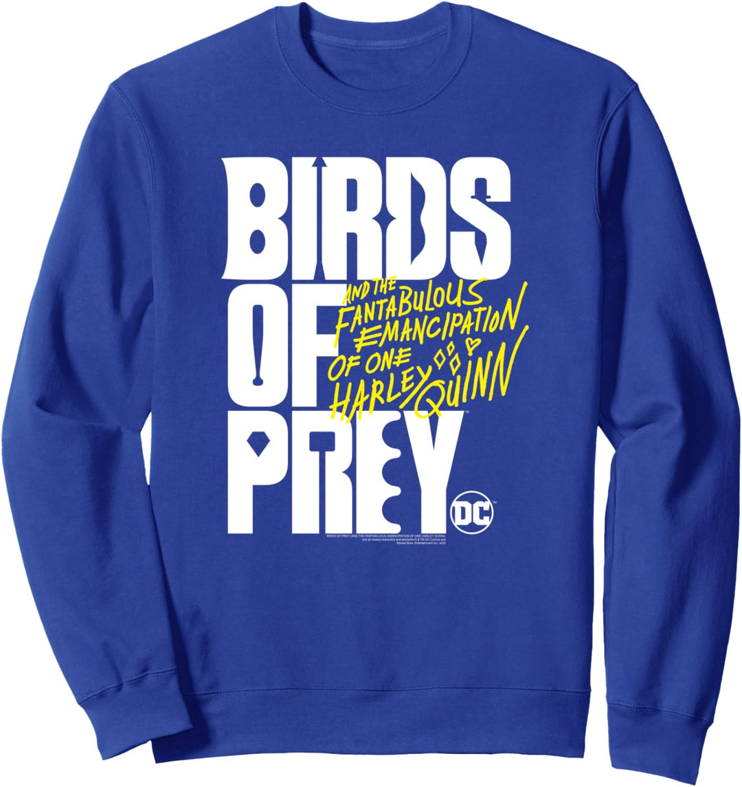 Birds of Prey White and Yellow Logo Sweatshirt