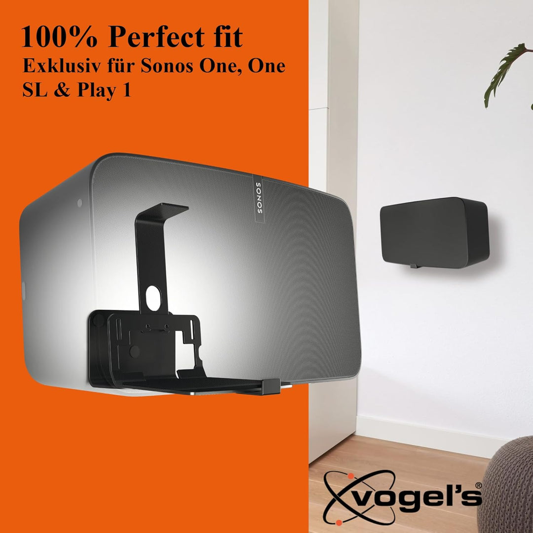 Vogel's SOUND 3205 Universelle Lautsprecher Wandhalterung, Max. 6,5kg, Bis zu 10° neigbar, Schwenkba