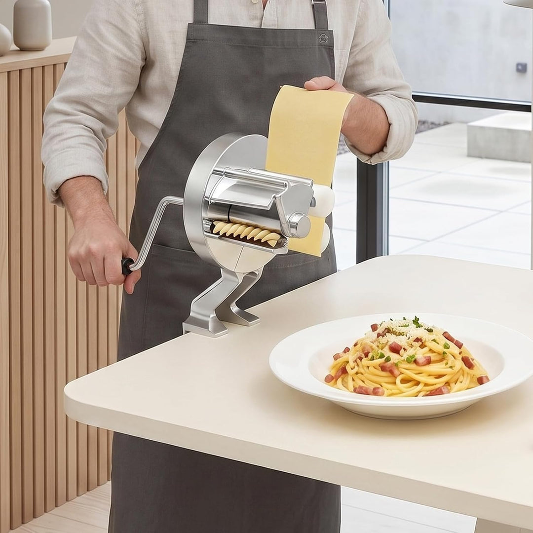 Nudelpresse Aluminiumlegierung für Küche, mit Griff für Teigwaren | mit verstärktem Arbeitsteil, man