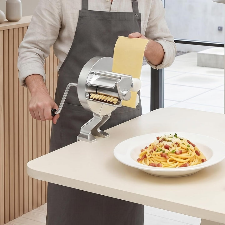 Nudelpresse Aluminiumlegierung für Küche, mit Griff für Teigwaren | mit verstärktem Arbeitsteil, man