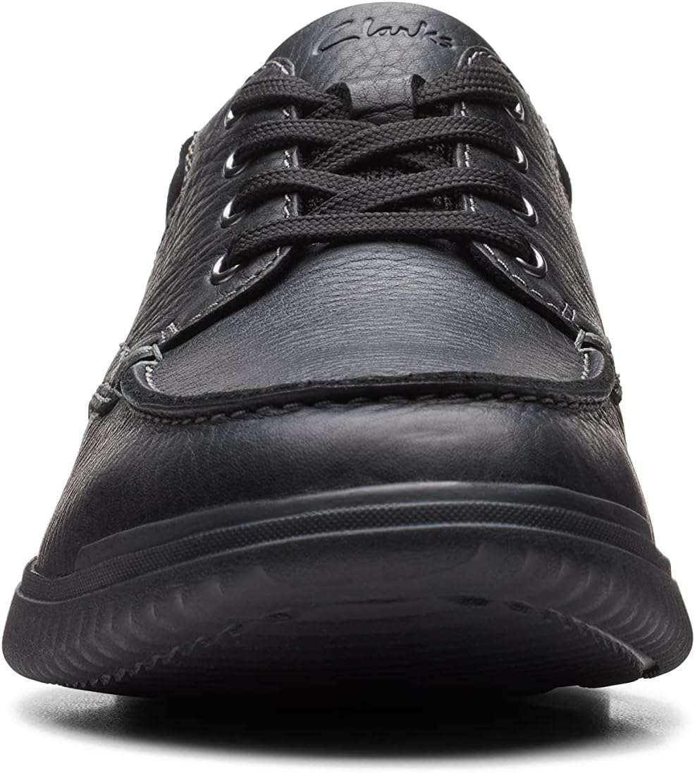 Clarks Herren Donaway Edge Oxford 41.5 EU Black Leather, 41.5 EU Black Leather
