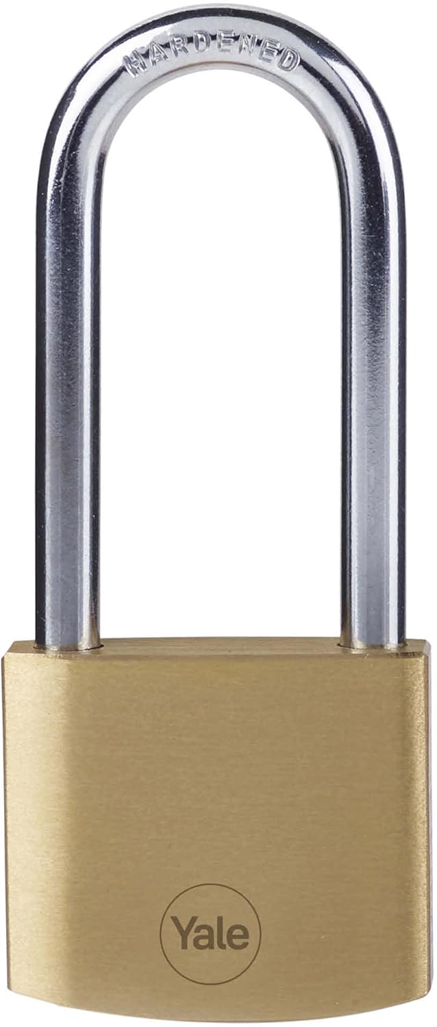 Yale Y110B/40/152/1, Standardsicherheit, 40 mm, Messing, Vorhängeschloss, Doppelverriegelung, langer