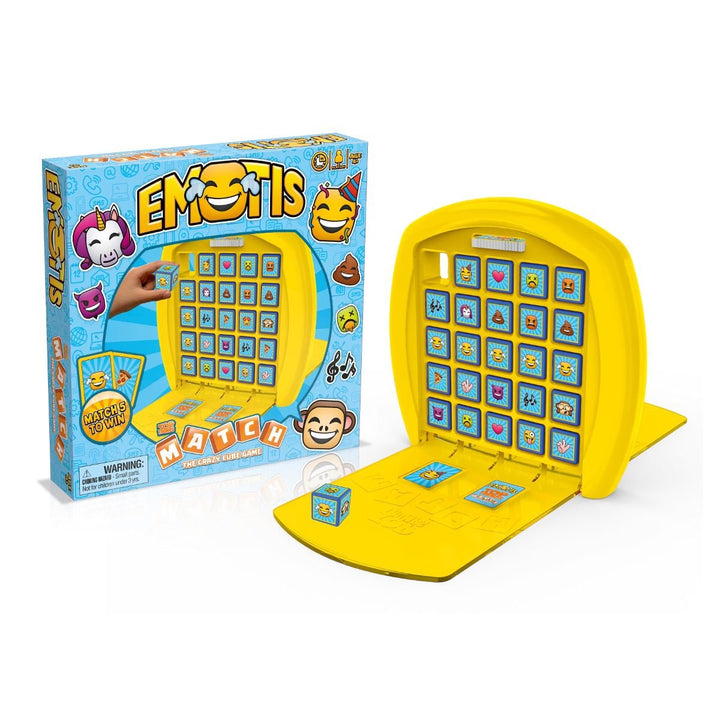 Winning Moves 01694 Match Emotis - das strategische Würfelspiel für Kinder ab 4 Jahren für 2 Spieler