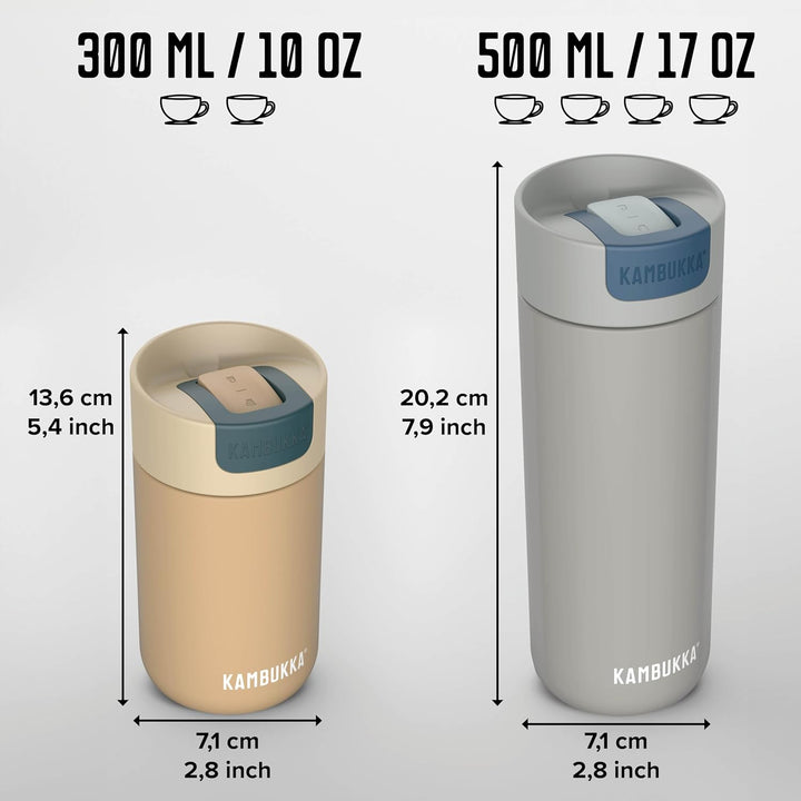 Kambukka - Thermobecher 300ml - Modell OLYMPUS LATTE - Thermobecher/Kaffeebecher to go: Easy cleanin