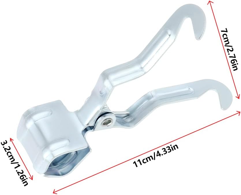 eMagTech Multifunktionale Eisen-Camping-Klemmhaken für Zeltstangen mit einem Durchmesser von 1,6 cm