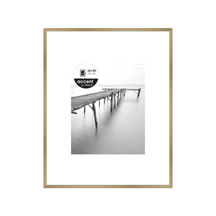 accent by nielsen Holz Bilderrahmen Aura, 40x50 cm, Eiche Eiche 40 x 50 cm, Eiche 40 x 50 cm