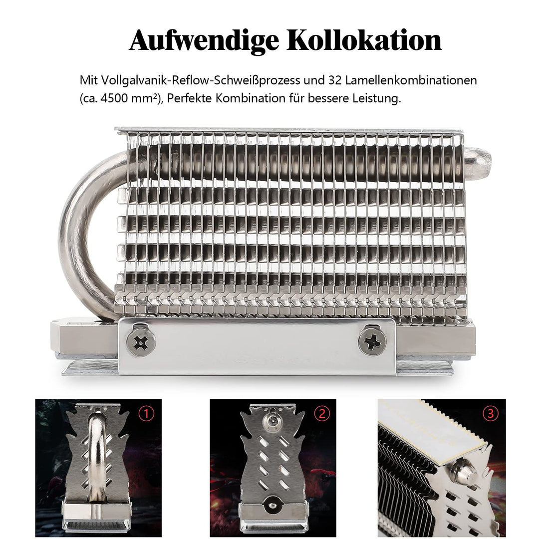 Thermalright HR-09 2280 SSD Kühlkörper, doppelseitiger Kühlkörper, mit thermischem Silikon Pad für M