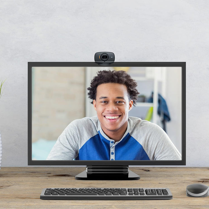 Logitech C525 Webcam, HD 720p, 69° Sichtfeld, Autofokus, 360° Schwenkradius, USB-Anschluss, Zusammen