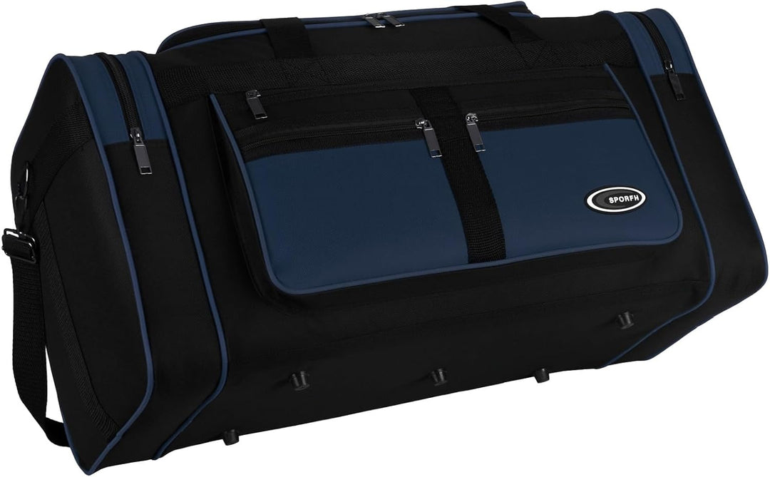 Sporttasche, Reisetasche und Fitnesstasche für Damen und Herren- Tainingstasche, Gym Bag (Blau, L 55