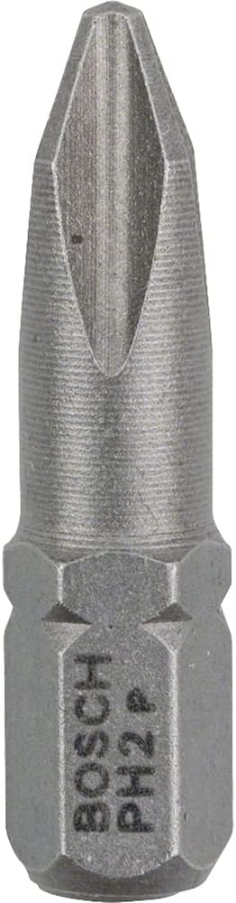 Bosch Professional Bit Extra Hard Kreuzschlitz (100 Stück, PH 2, Länge: 25 mm, Zubehör zum Schrauben