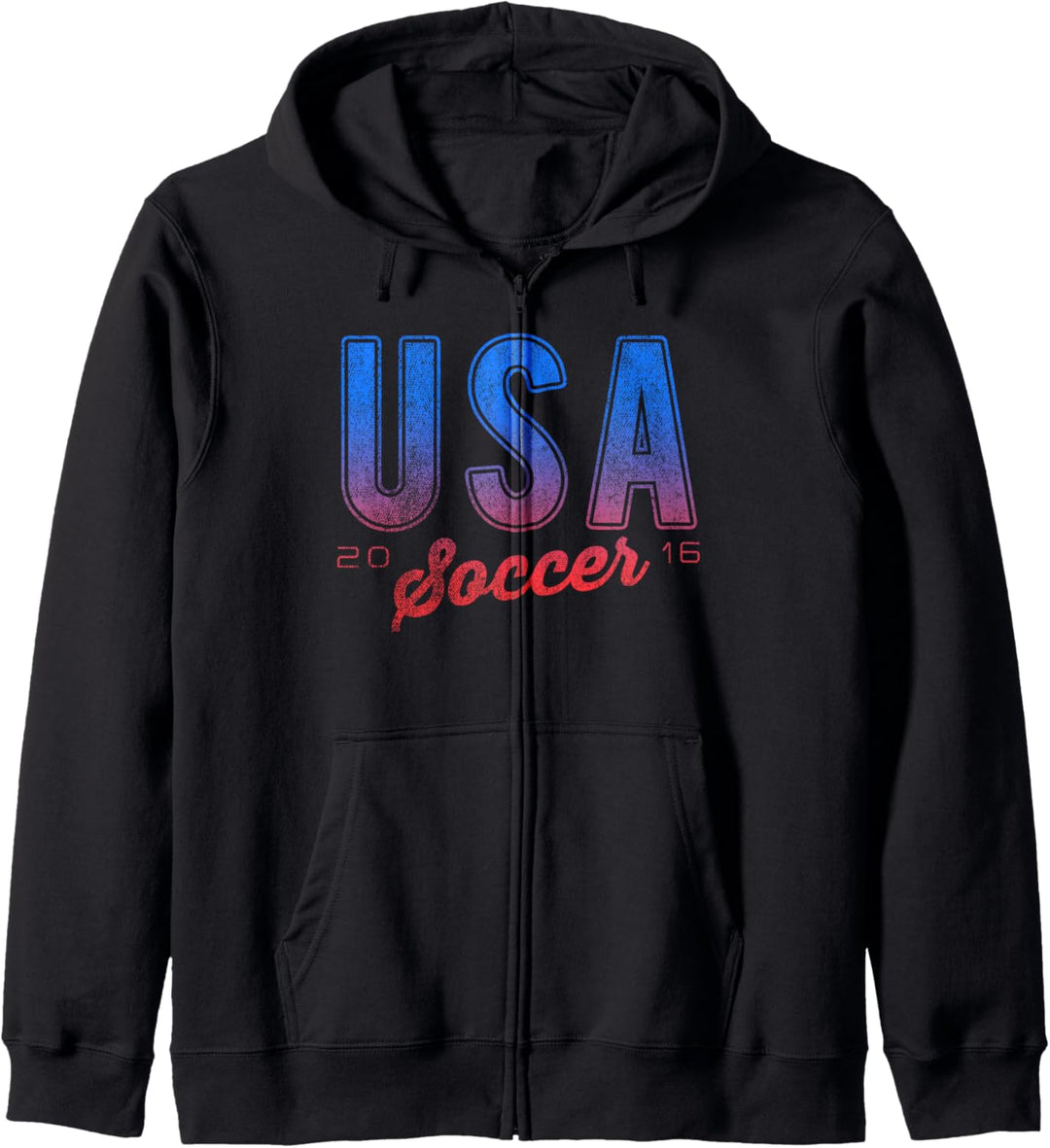 USA Soccer 2016 Pink Purple Text Kapuzenjacke