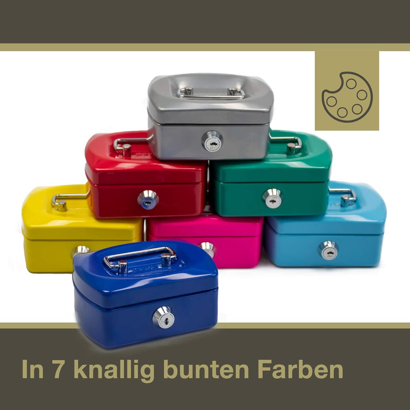 Geldkassette Geldschatulle Spardose für Kinder, Minigeldkassette Tresor Safe Sparbüchse, Farbe: dunk