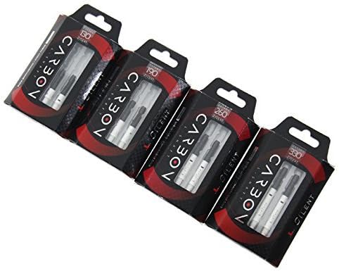 LSTYLE Dart Shafts: L-Shaft Carbon Silent - Spinning Dart Stems - Champagne Rings Included 190 Weiss