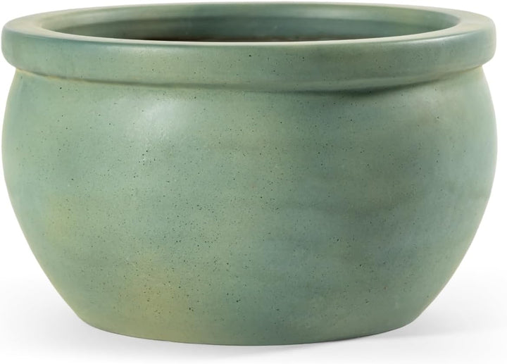 Blumentopf Pflanzgefäss Übertopf Modell Bavaria Grün Blau Verschiedene Grössen - absolut frostfest (