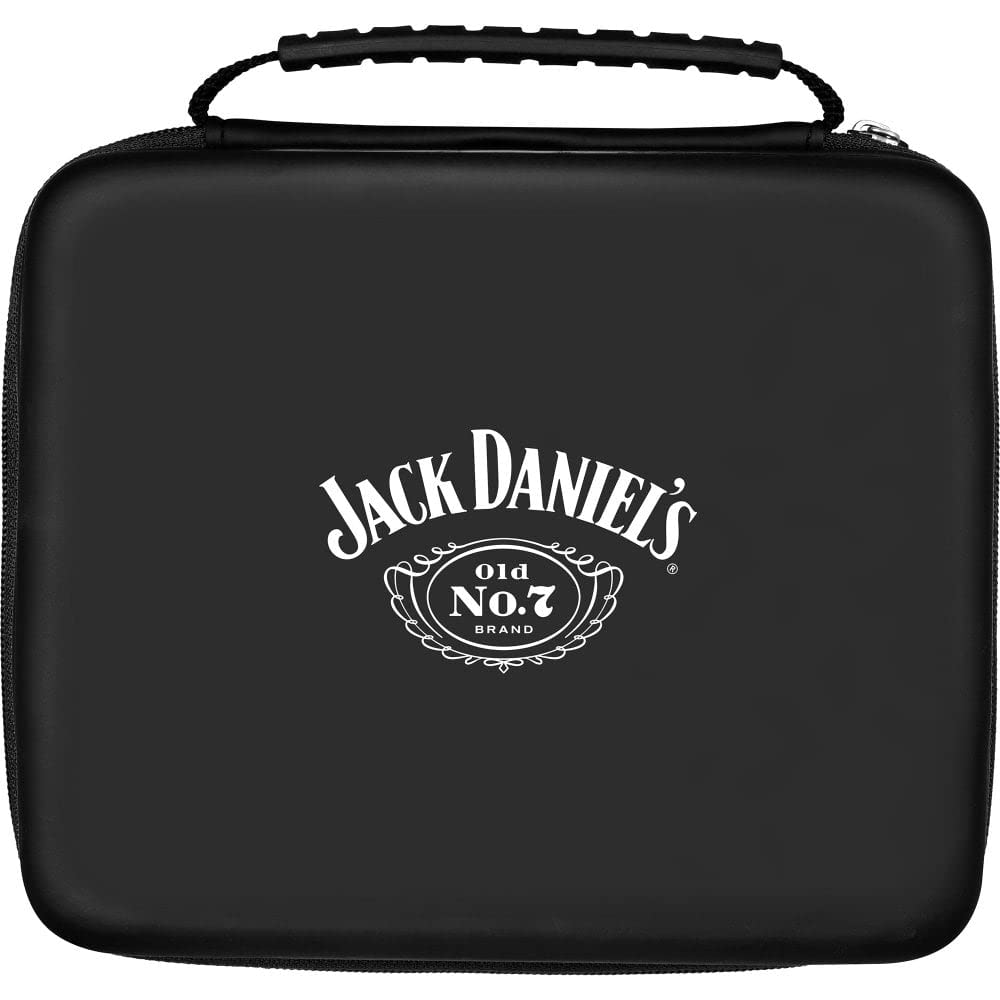 Jack Daniel's Offiziell lizenzierte Strong Luxor EVA Darts Schutzhülle | Weiss (W368), Schwarz , Jac