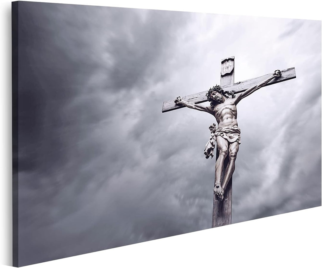 islandburner Bild auf Leinwand Kreuzigung Von Jesus Christus Wandbild Poster Kunstdruck Bilder Forma