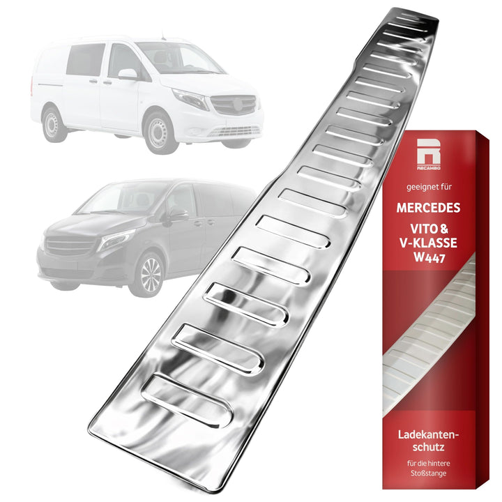 Ladekantenschutz Stossstange Edelstahl glänzend kompatibel für Vito W447 V-Klasse 2014>