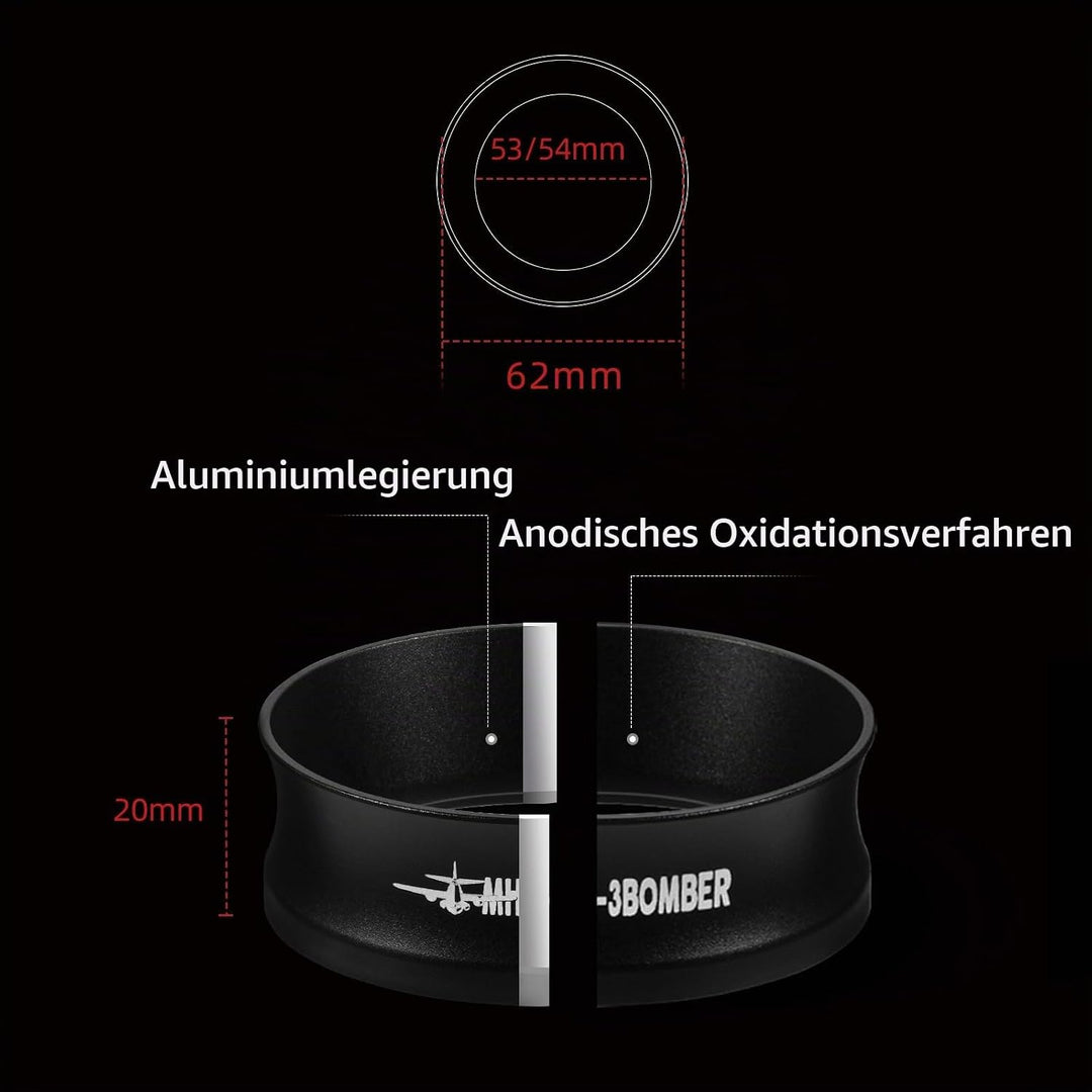 MHW-3BOMBER 54mm Espresso Dosiertrichter Magnetischer Kaffeedosierring Siebträger Trichter Barista T