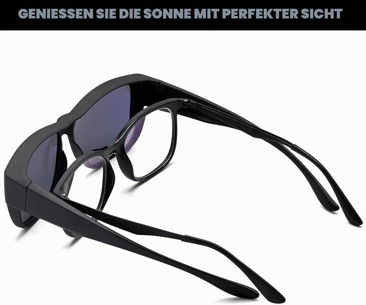Polarisiert Überzieh Sonnenbrille mit Antireflex, Überbrille Sonnenbrille für Brillenträger, Ultrale