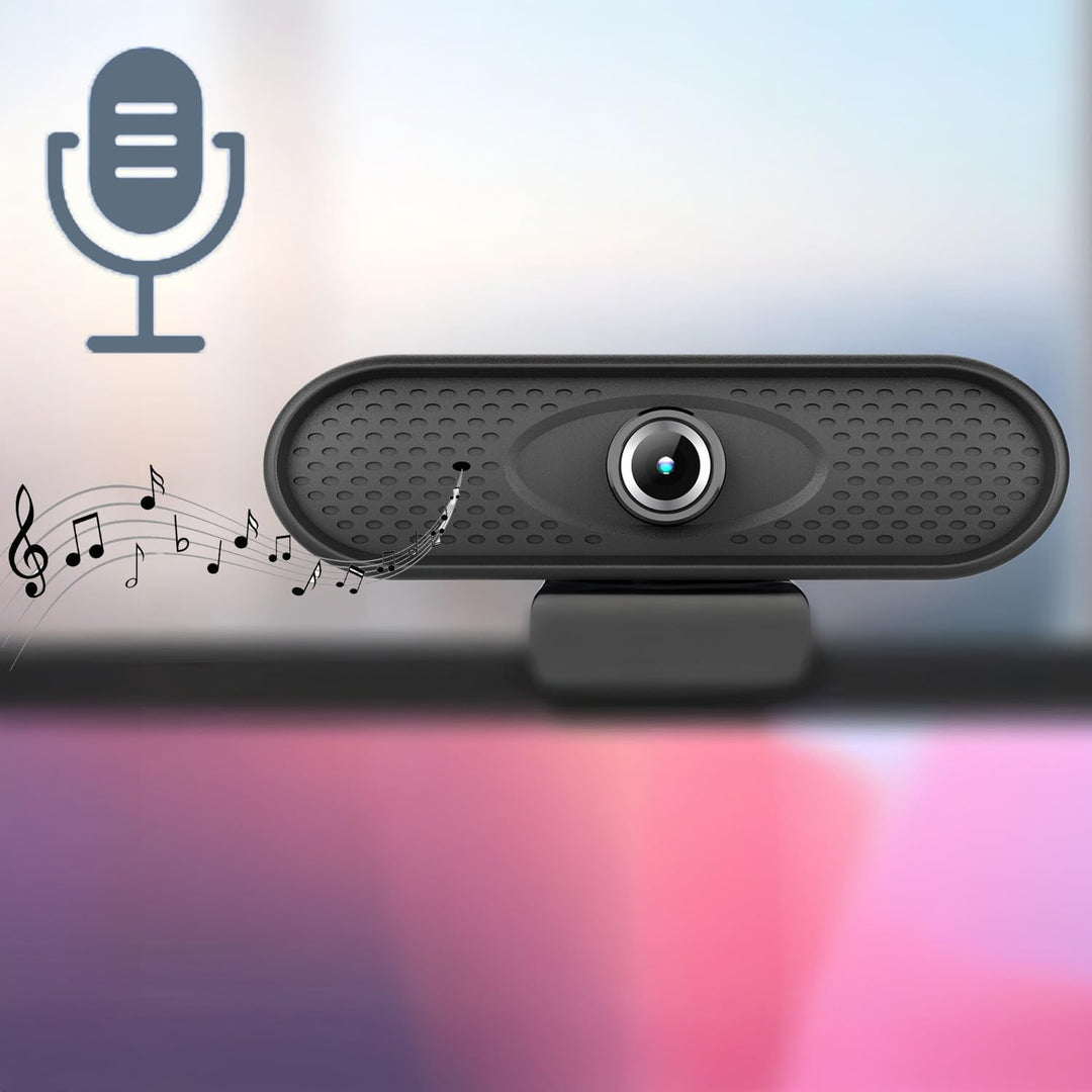 RS680 USB Webcam mit Mikrofon und Befestigungsclip Full HD 1080P Computer Kamera PC Home-Office 30fp