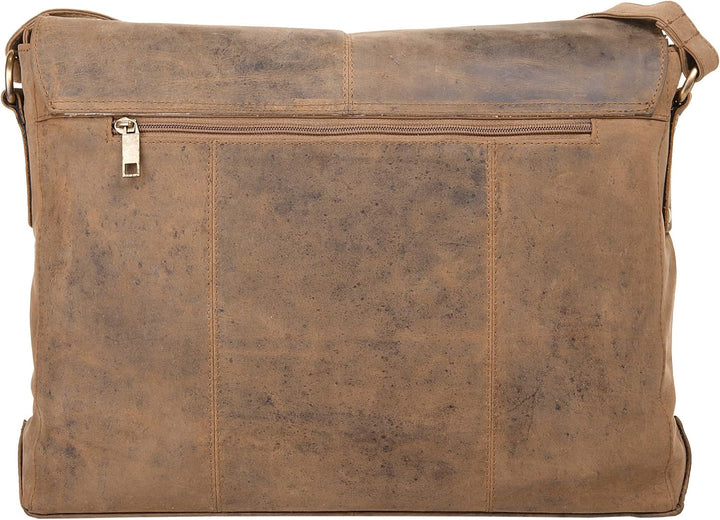 Harold's Kuriertasche 40 x 30 x 10 cm Rind-Leder Messenger Schulter-Tasche 339903