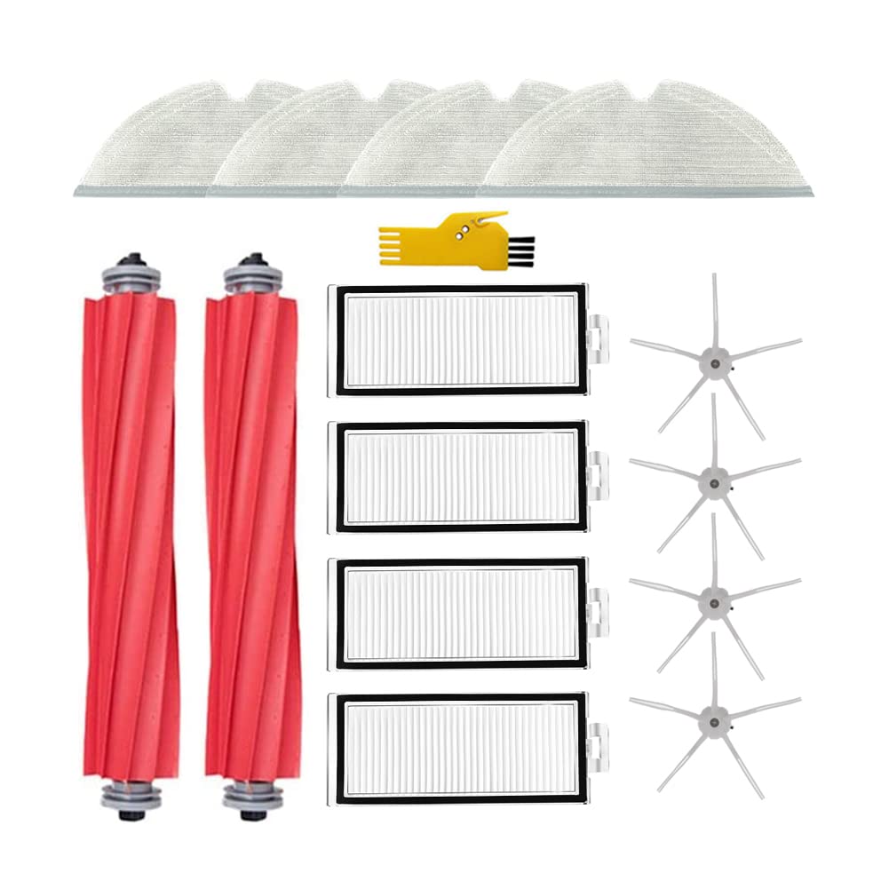 Laimaiou Zubehör Kit Ersatz für Roborock Q7 Max+ Q7 Max Q7+ Q7 Roboter Staubsauger 14 Packs 2 Hauptb