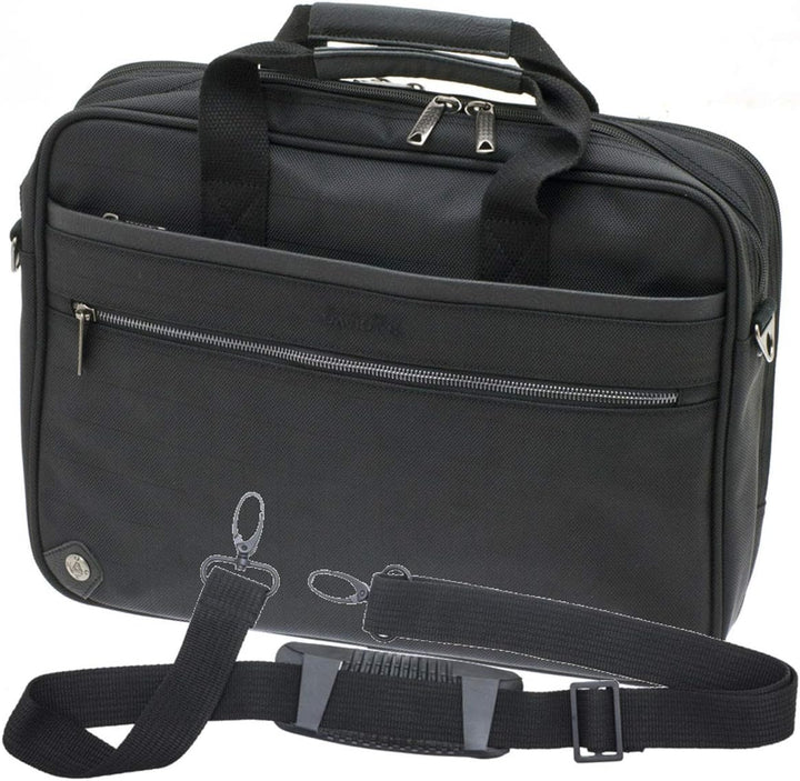 Akten Arbeits Umhänge Tasche Querformat 40 cm Gross Schwarz Davidts Bowatex