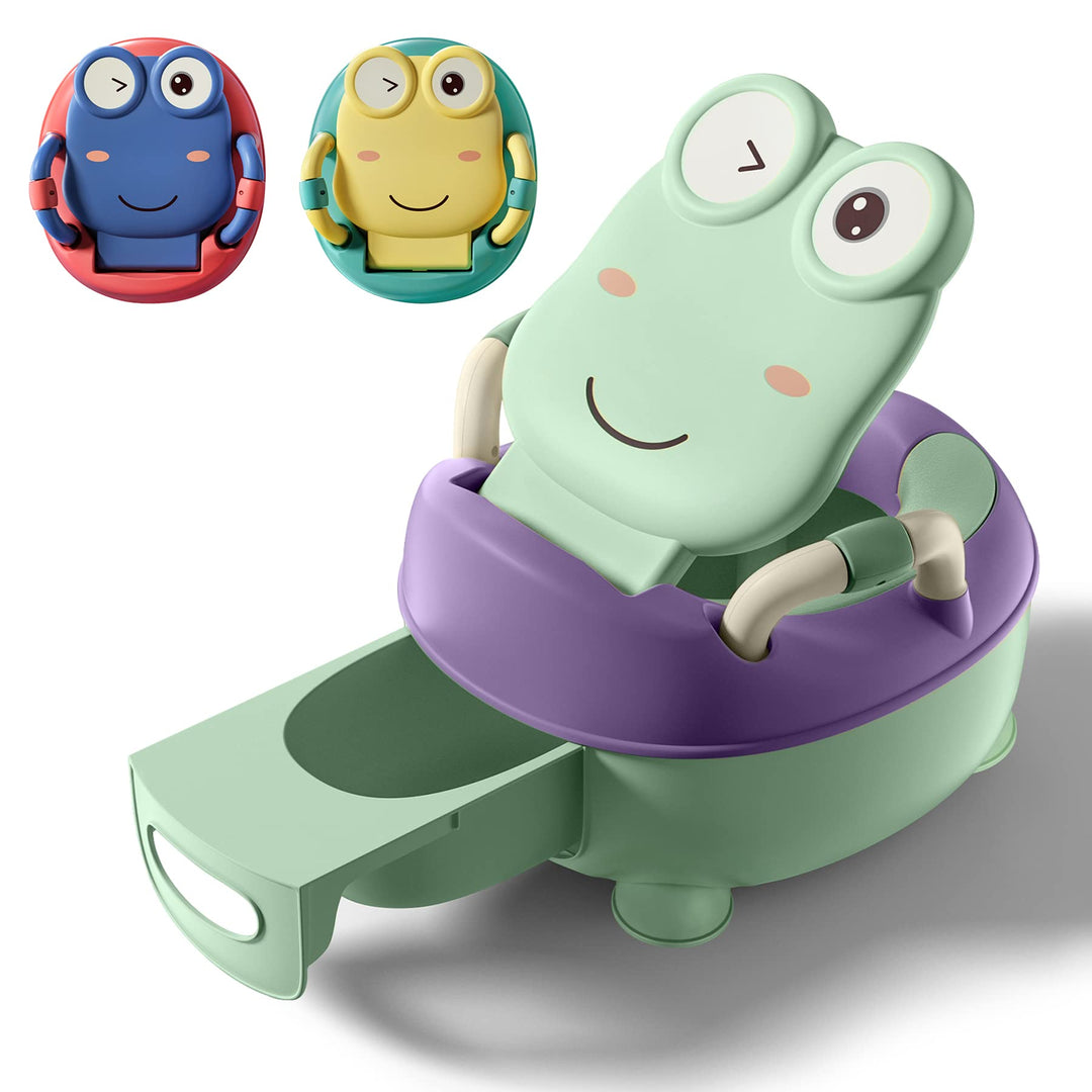 Froadp Baby Töpfchen ab 0-6 Jahren, Kinder Töpfchen Trainer mit PU Toilettensitze &amp; Ausziehbares Nac