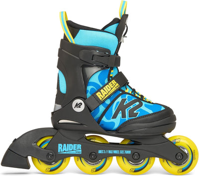 K2 Skates Jungen Inline Skates RAIDER PRO, blue - yellow, 30H0400 M (EU: 32-37 / UK: 13-4 / US: 1-5)