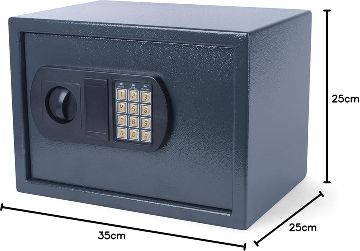 Pavo 8037483 Wand/Tisch Tresor 35x25x25 cm-Safe mit elektronischem Zahlenschloss