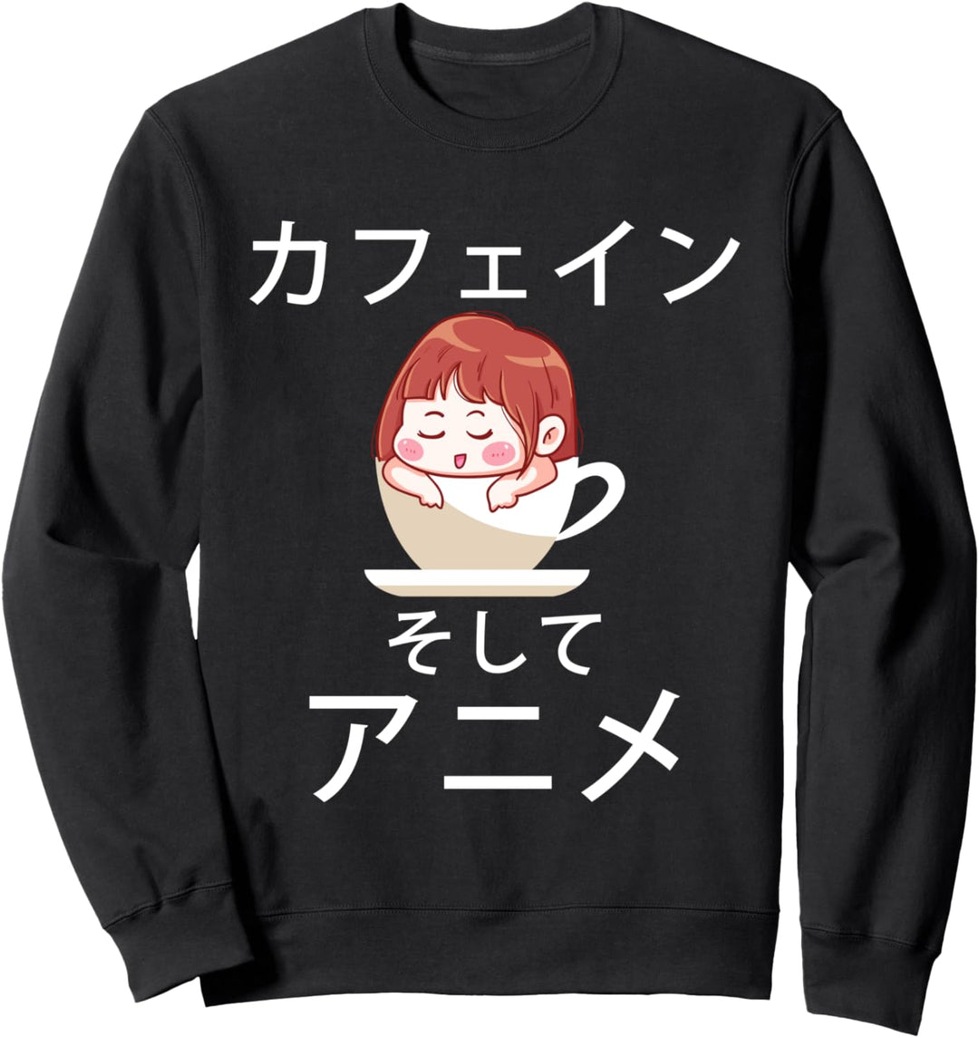 Lustiges japanisches Anime-Mädchen, japanische Kultur, Manga, Otaku, Kawaii Sweatshirt