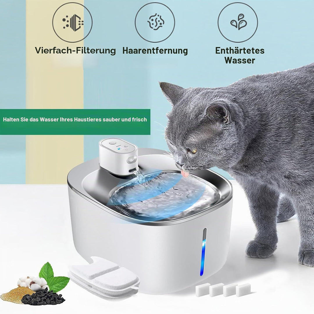 16 Stück Ersatzfilter für Trinkbrunnen, Katzenbrunnen 8 Stück Kohlefilter und 8 Stück Schaumfilter f