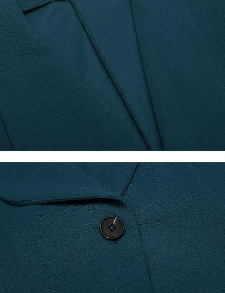 UNibelle Blazer Damen Sportlich Elegant Longblazer 3/4 Arm Sommer Leicht Business Büro Blazer Jacke